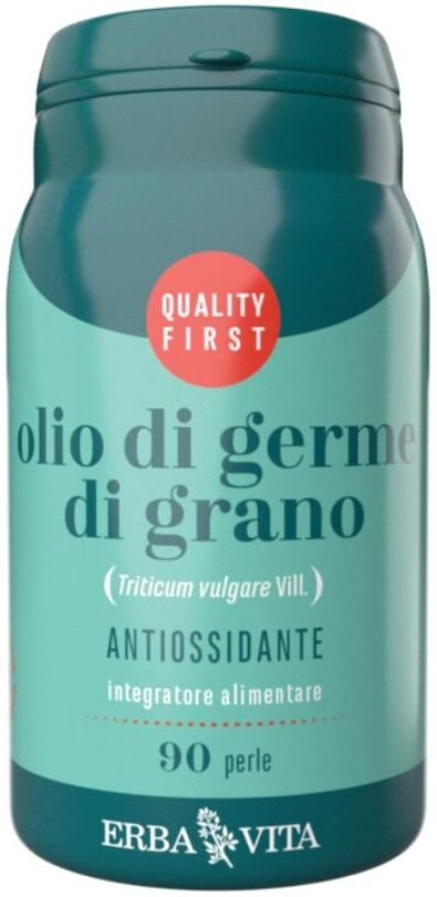Erba Vita Olio di Germe di Grano Monoplanta 90 perle - Integratore alimentare di Olio di Germe di Grano