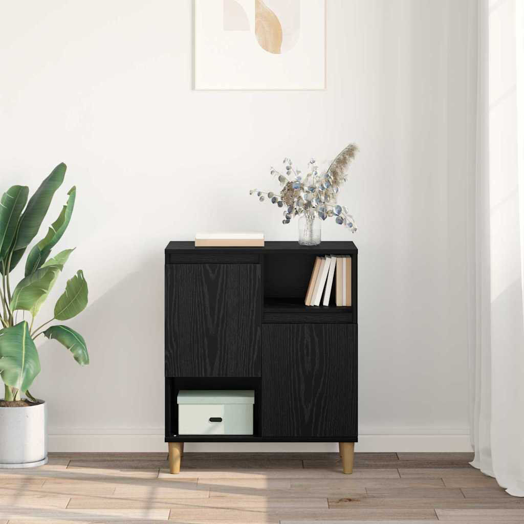 Natur Pur 60cm Sideboard Black Oak 70cm H X 60cm W X 35cm D