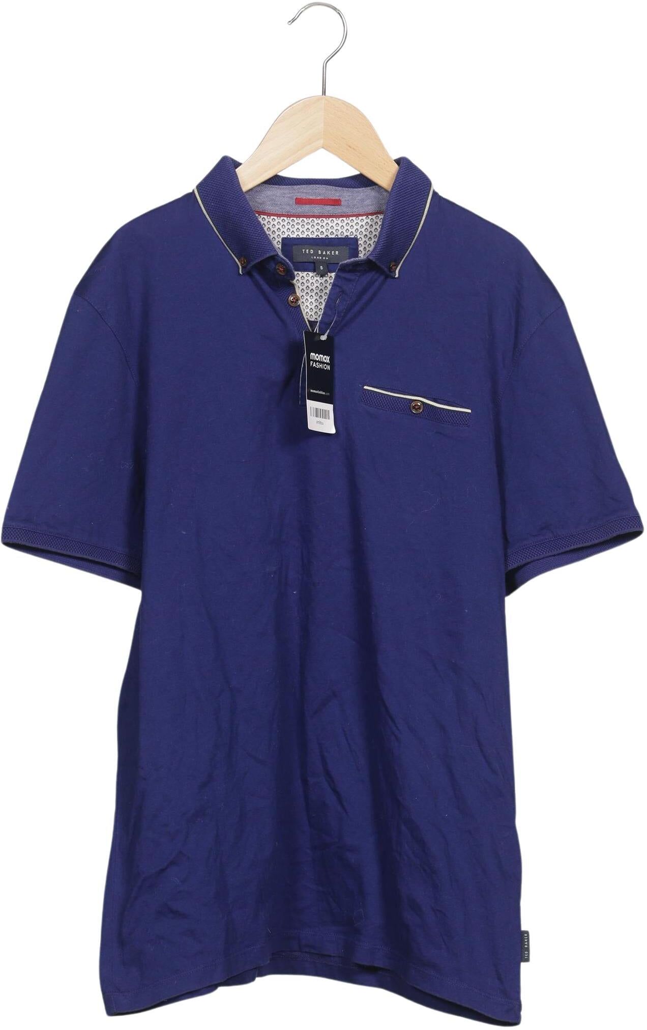 TED Baker Herren Poloshirt, Marineblau, Gr. XL (Ted Baker 5), Baumwolle - Second Hand