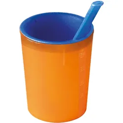 medizinische Trinkhilfe orange-blau 200 ml