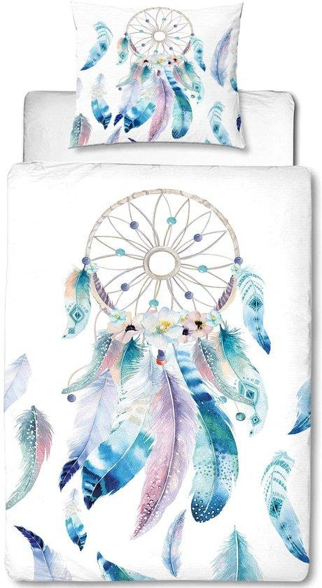Ibenzoa Beddengoedset met droomvanger voor meisjes, 100% microvezelpolyester, inclusief kussensloop
