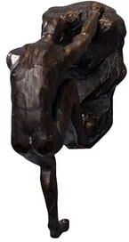 Uplift Picks Rock Climbing Man Wall Sculpture Resin Athlete Decor Retro Hanging Art 09