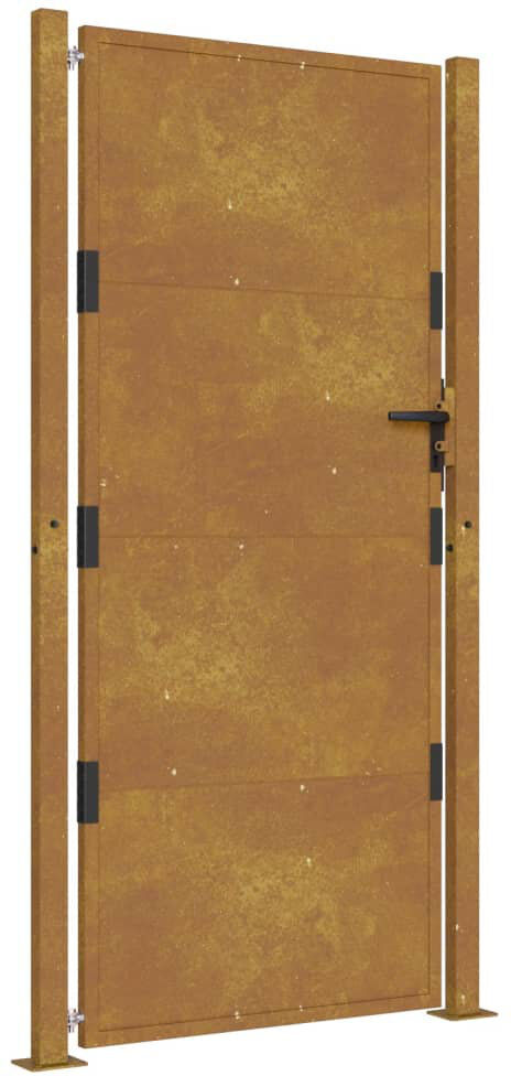 Brayden Studio Amalle 105 cm W Gate Fencing Brown 205cm H x 105cm W