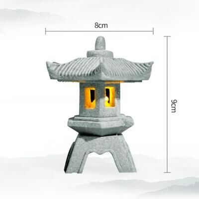 Uplift Treasures Mini Pagoda Lantern Zen Garden Light Decor c