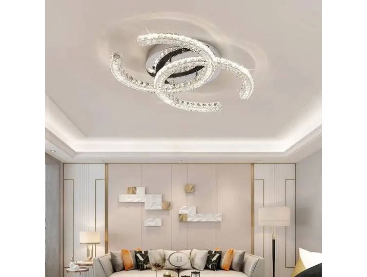 Lustre en cristal de forme spéciale, moderne, décoration simple, salon, salle à manger, décoration de la maison, nouveau, 2024