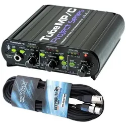 ART Audio ART Tube MP/C Mikrofon-Vorverstärker mit XLR Kabel, Mikrofon