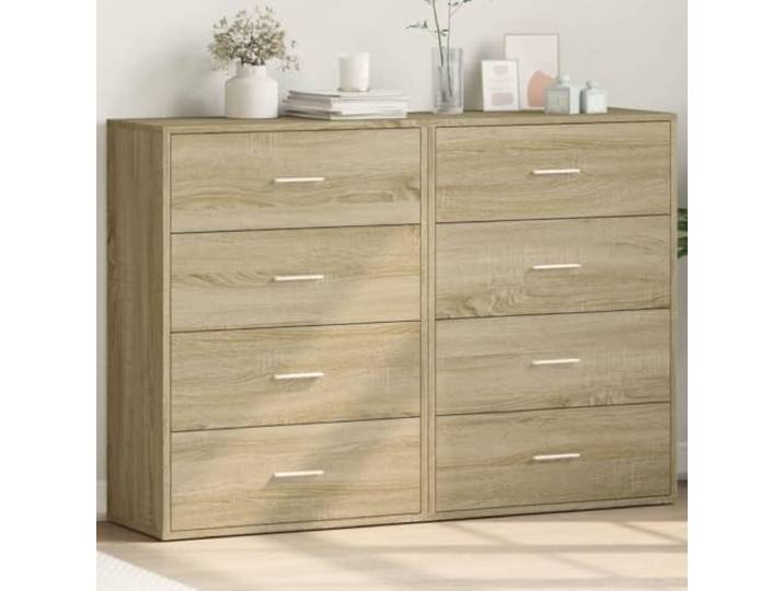 RJPLMFV Anrichte mit 2 Türen, Eiche, Sonoma, 60 x 31 x 84 cm, Holz Praktische Aufbewahrung, modernes Design, leicht zu reinigen, Wandbefestigung erforderlich
