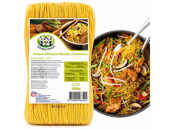 DOUBLE PANDA Nouilles Chinoises au Curcuma 400 g