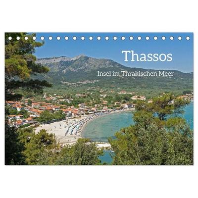 Thassos - Insel im Thrakischen Meer (Tischkalender 2026 DIN A5 quer), CALVENDO Monatskalender