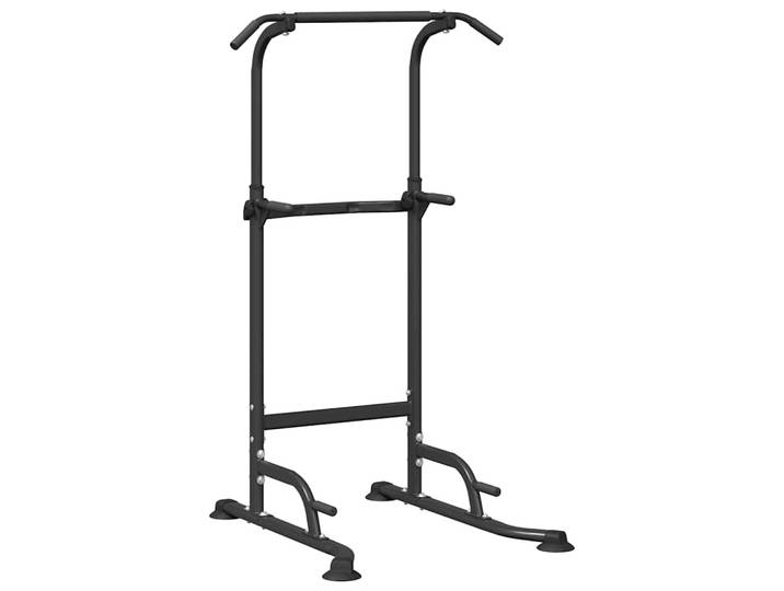 vidaXL Power Turm Dip Station Schwarz 102 x 95 x 210 cm