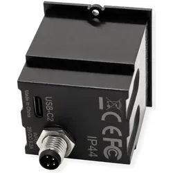 Bachmann Custom Modul USB C/C/C Charger mit Netzteil 180W (BM0021867) (180 W, 3 Ports), USB Ladegerät, Schwarz