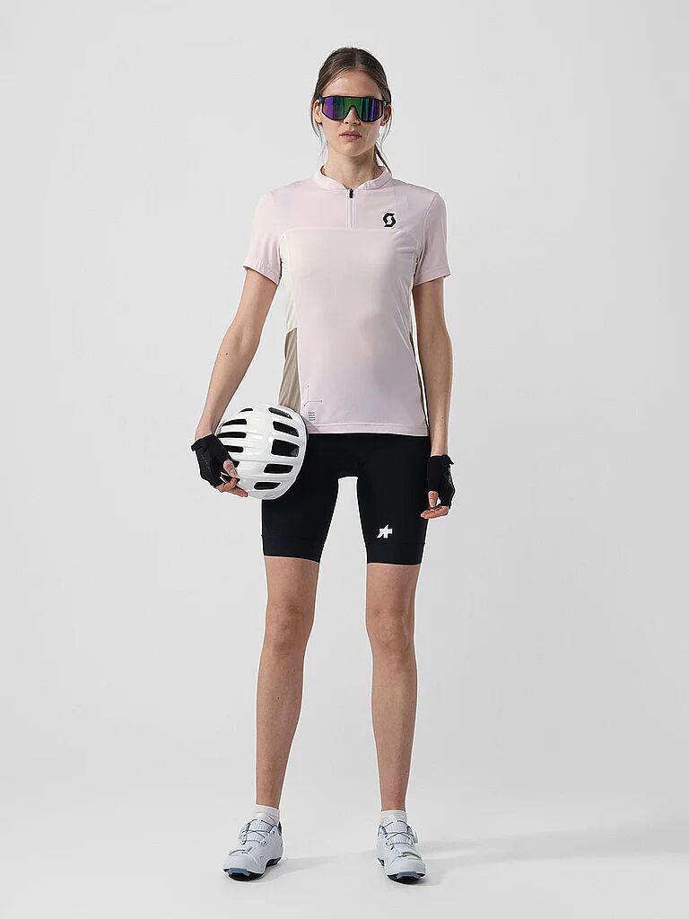 Scott Damen Radshirt Vertic Zip rosa   M M