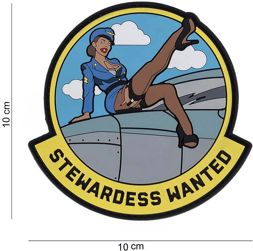 101 INC PVC Patch - Stewardess wanted