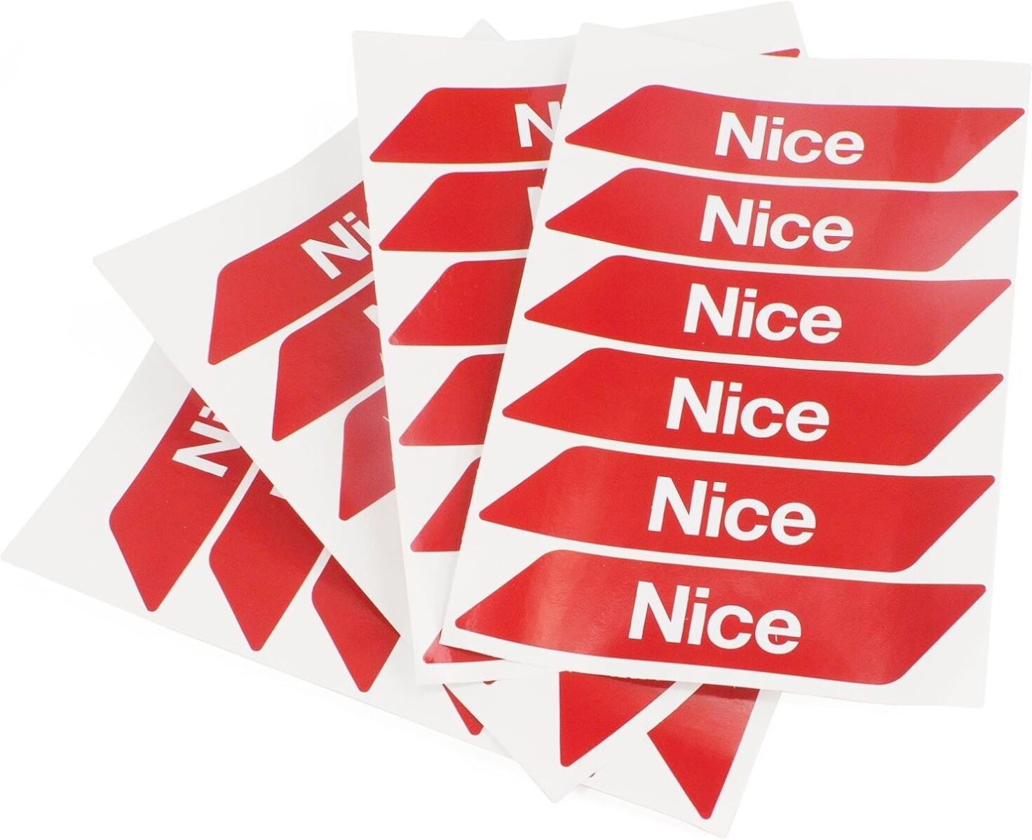 Nice Wa10 Strisce Rosse Adesive Catarifrangenti - 24pz