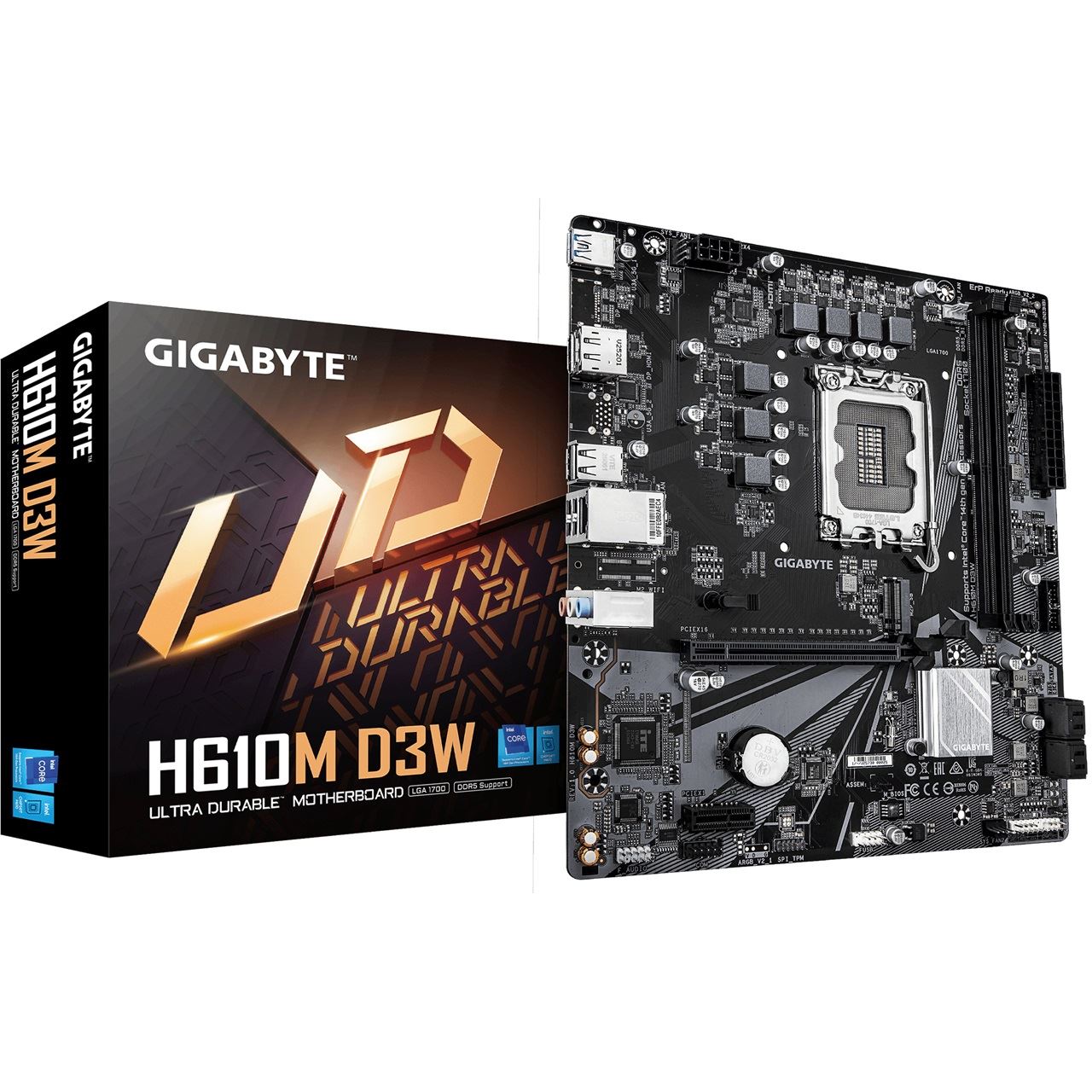 Gigabyte H610M D3W Intel H610 So. 1700 DDR5 µATX Retail