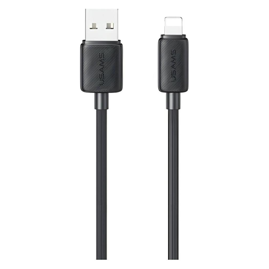 Usams Kabel KY Series US-SJ689 2.4A USB-A do Lightning 1m czarny (1 m) (SJ689USB01)