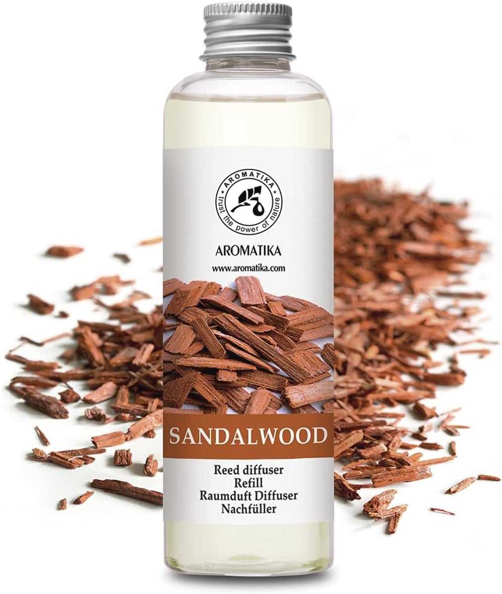 Navulling geurstokjes Sandelhout 200ml