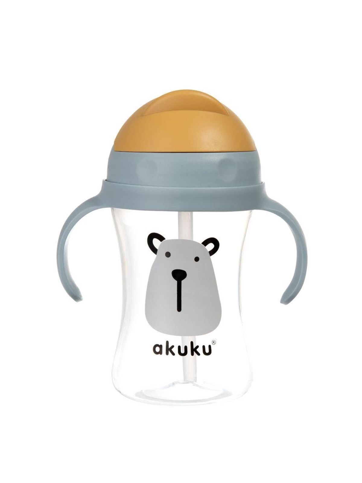 Akuku Cup with flip-top straw 300 ml / BEAR