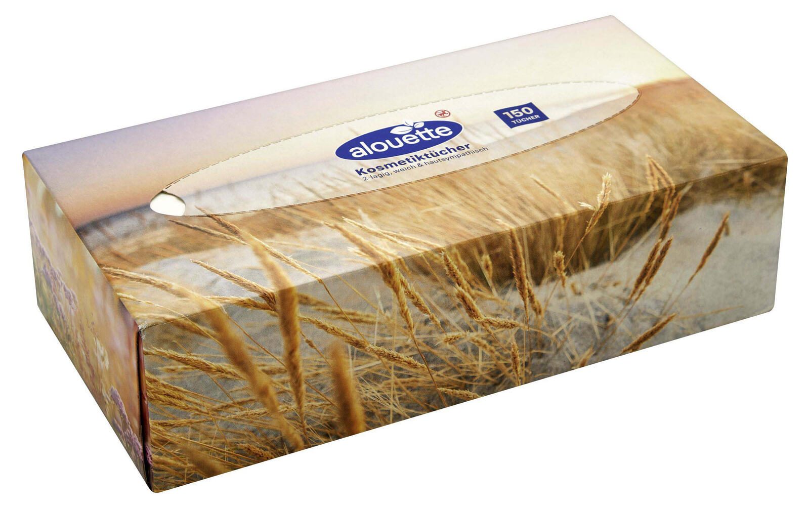 alouette Kosmetiktücherbox 2-lagig, weiß 4068134043306