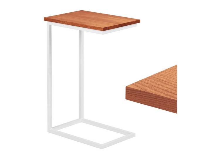 LAMO Manufaktur Beistelltisch Massivholztischplatte Laptoptisch Sofatisch (Set, 1 Tisch), 20mm stake Massivholzplatte