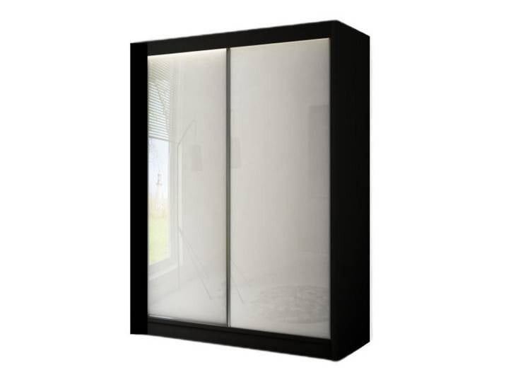 Sepro Meble Schrank Schwarz Peak Schiebetür 120 cm, 120x215x61 cm, Schlafzimmer, Kleiderschränke, Schwebetürenschränke