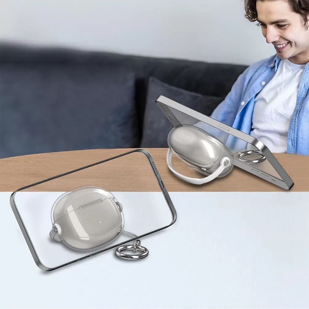INF Schutzhülle kompatibel mit Edifier Comfo Clip Bluetooth-Ohrhörern – Transparent, tragbar und stoßfest Transparent