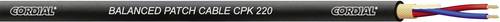 Cordial CPK 220 Mikrofonkabel 2 x 0.2mm² Schwarz Meterware