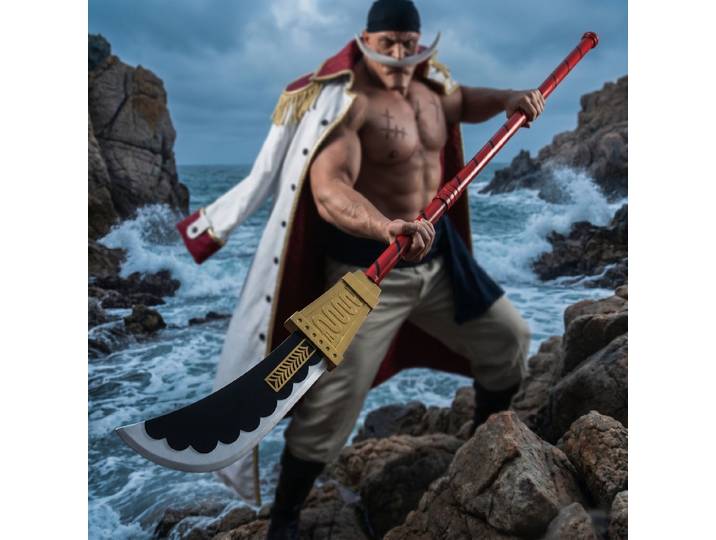 Épée Edward Newgate de 150 cm, réplique grandeur nature, katana japonais, sabre samouraï, accessoire de cosplay One Piece, jouet, cadeau