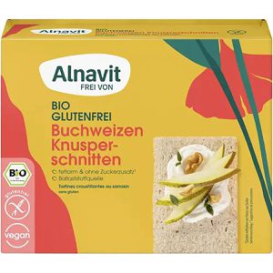 Alnavit Knusperbrot Buchweizen, BIO, gluten-, laktosefrei & vegan, 6 Scheiben, 150 g