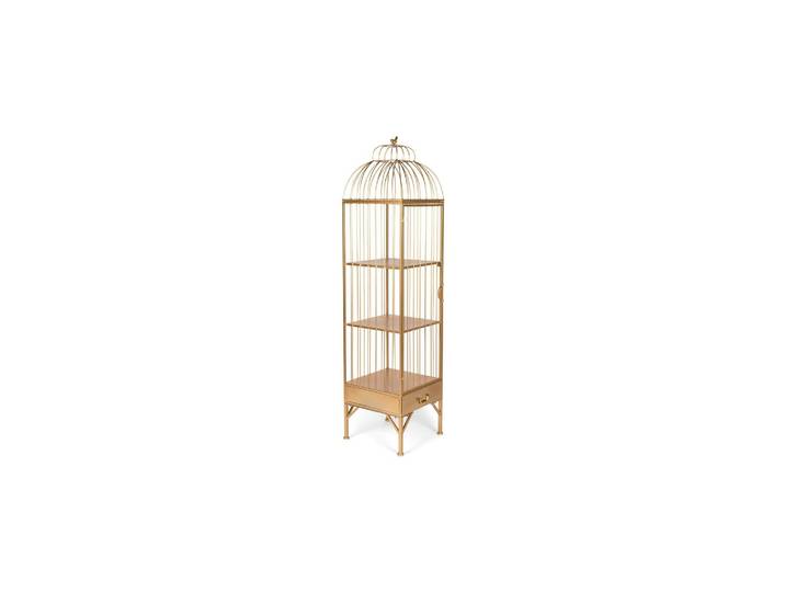 Etagère en fer forgé doré, 1 étagère, à poser, haut - Bold Monkey