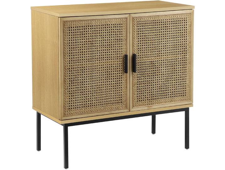Sideboard OTTO HOME Feines , braun (naturfarben), B:85cm H:85cm T:40cm, Sideboards, Sideboard, FSC-Holz, Melamin, MDF, Metall & ABS mit Soft-Close, Breite 85 cm