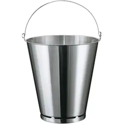 PADERNO Eimer 18/10 NC mit Skala und Bodenreifen, Inhalt: 10,00 Liter