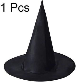 Uplifted Finds Universal Collapsible Hanging Halloween Witch And Wizard Hat Decor Set 1 Pc