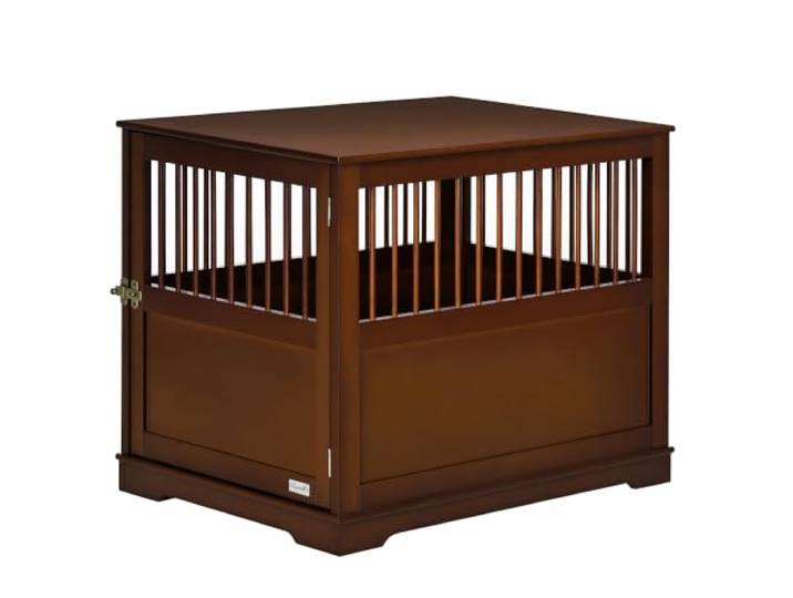 PawHut Hondenkooi voor middelgrote honden Bruin 80,5x59,5x67,5cm