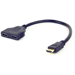Gembird DSP-2PH4-04 HDMI-Kabel HDMI Typ A (Standard) 2 x HDMI Type A (Standard) Schwarz