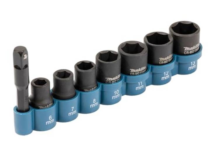 Makita E-12289 8-delige Impact Socket Set ¼ Sq