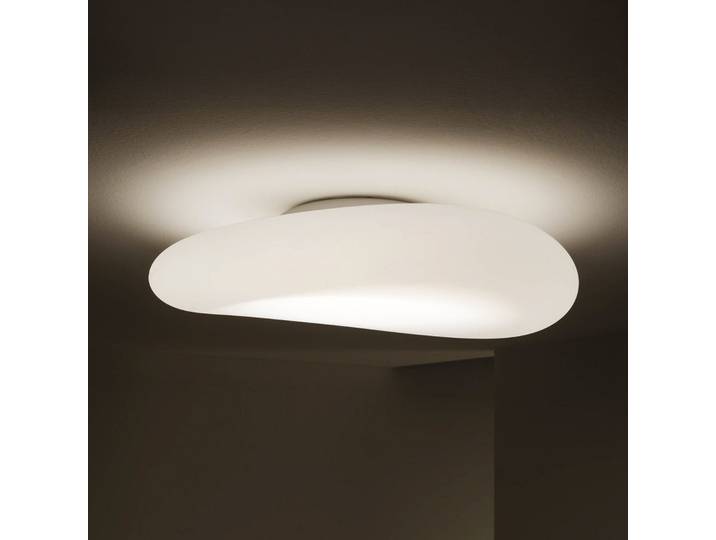 Plafonnier LED Mr. Magoo, DALI, 52 cm, blanc chaud - Stilnovo - Salon / séjour - Design - Plastique - Rond