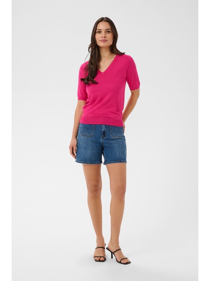 Kaffe Pullover in Fuchsia - M