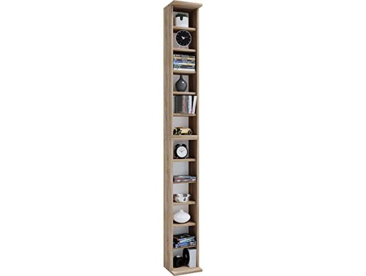 VCM Houten CD DVD standaard Opbergrek Boekenplank Decoratieve plank Bigol Houten CD DVD standaard Opbergrek Boekenplank Decoratieve plank Bigol Sonoma eik (ruw gezaagd)