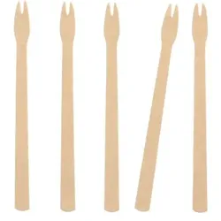 Papstar 250 Pommes-Frites-Gabeln, Papier pure 13,5 cm braun