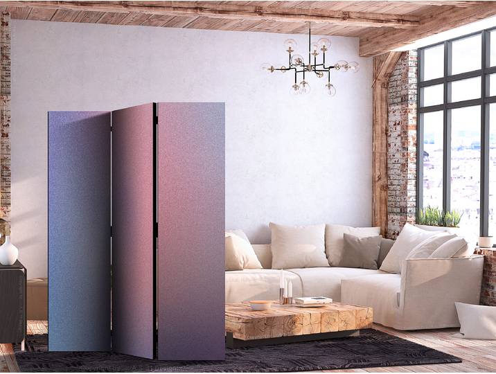 Paravent Rainbow Gradient 1-seitig Andere Pink 135 x 172cm