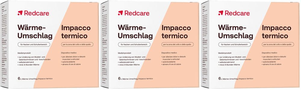 Redcare von Shop Apotheke Redcare Wärmeumschlag 3x6 St Pflaster