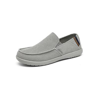 Marineblaue Herren-Slipper, atmungsaktives Obermaterial mit flexibler Passform, bequeme Stützsohle, perfekt für Inseln, Kreuzfahrten, Strandresorts und Urlaub.