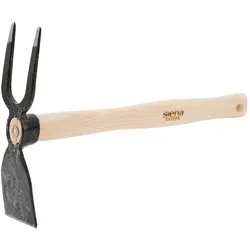 Siena Garden, Gartenhandwerkzeug, Hacke geschmiedet 2 Z. Handgriff Esche FSC 100%