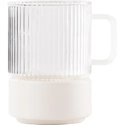 T-Set Teetasse 450 ml mit weißem Griff und Snackschale