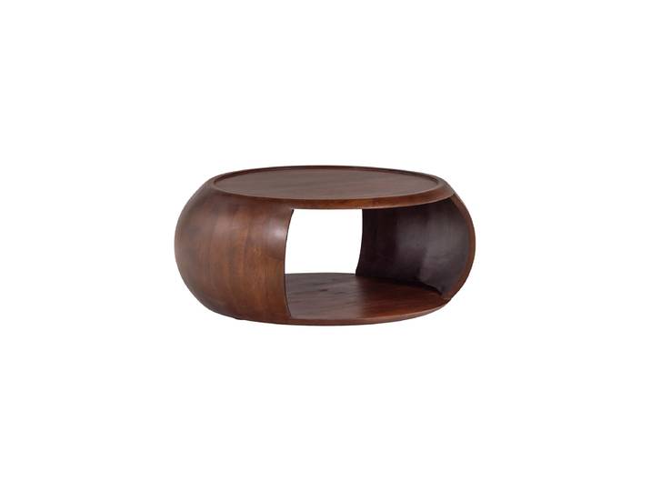 Massvier Design Couchtisch „Cole“ Ø 72 cm Mangoholz Braun De Eekhoorn