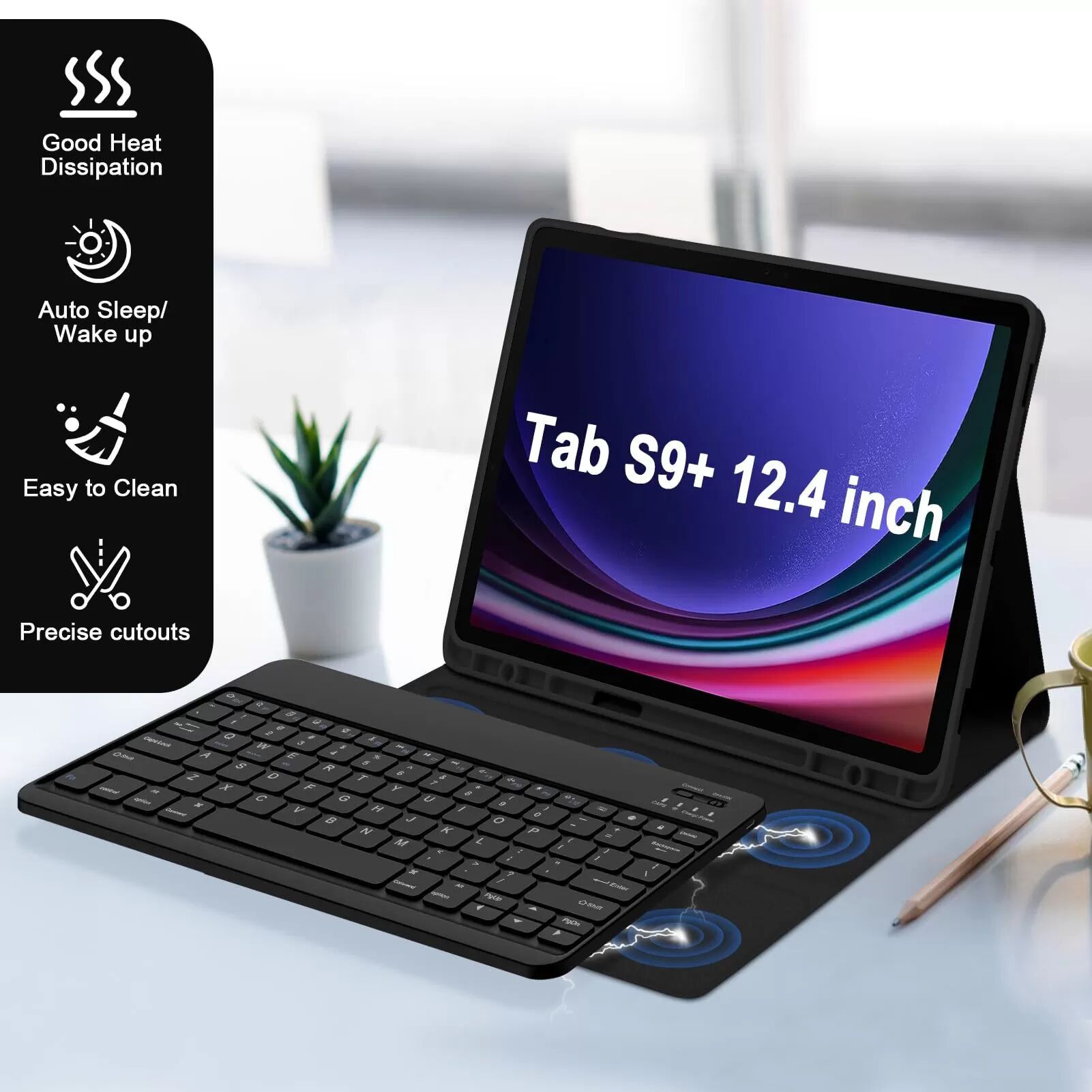 INF Schutzhülle mit Tastatur für Samsung Galaxy Tab Samsung Galaxy Tab S7+/S7 Plus