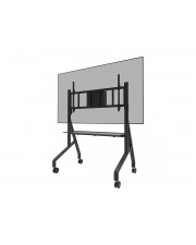 Neomounts Wagen robust für Displayständer Bodenständer verriegelbar Stahl Bildschirmgröße: 178.1-301,4 cm 65"-110" Schwarz (FL50-575BL1)
