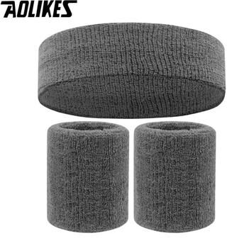 Inspire Essentials AOLIKES Sports Sweatband Set Headband And Wristbands For Running Gym Basketball 21