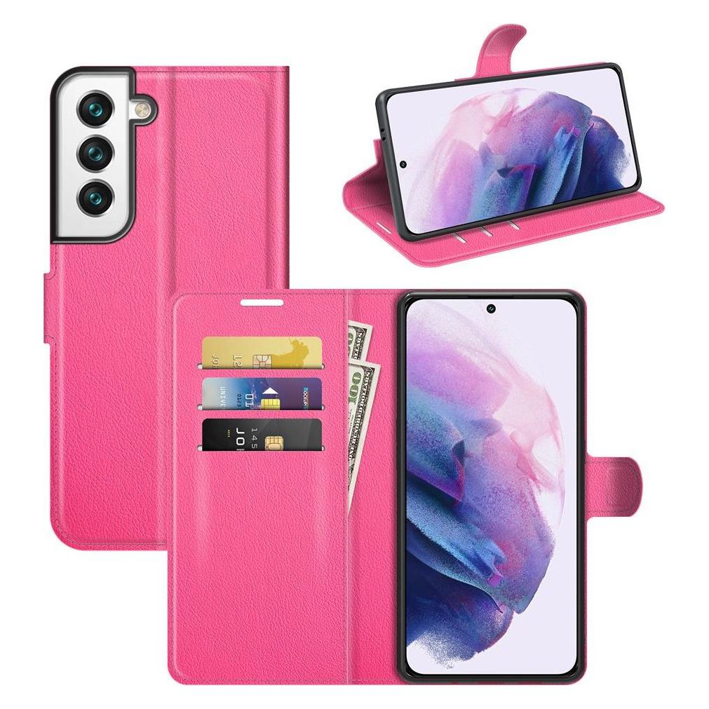 Cover-Discount Galaxy S22 - Leder Etui Hülle pink (Samsung Galaxy S22) (101239985E)